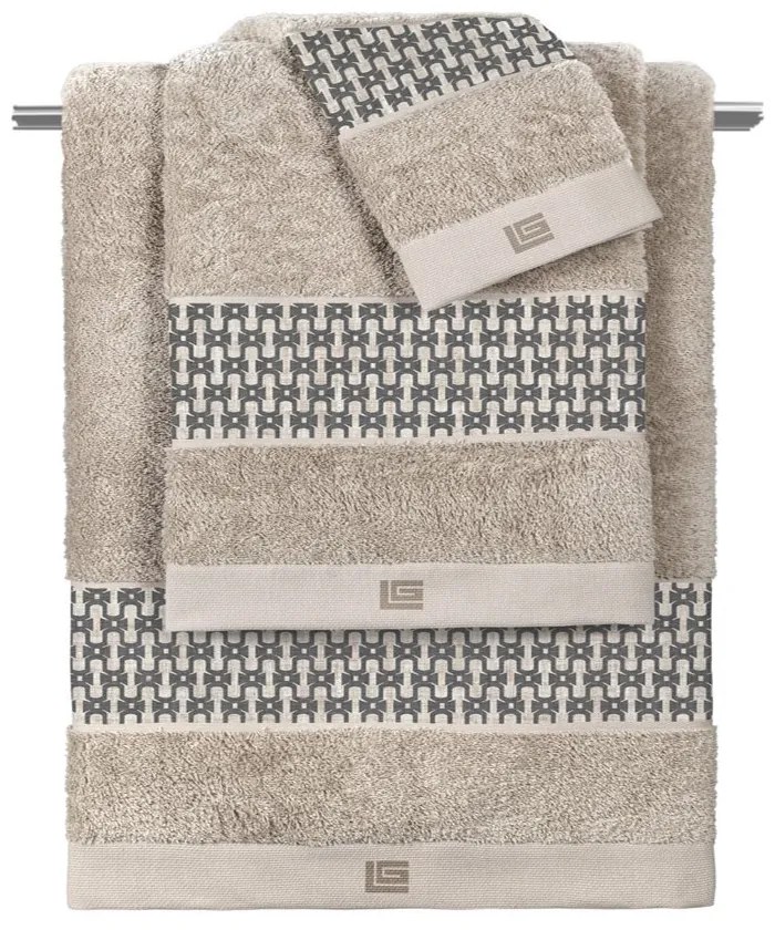 Πετσέτες Vesta (Σετ 3τμχ) Natural Guy Laroche Σετ Πετσέτες 70x140cm 100% Βαμβάκι