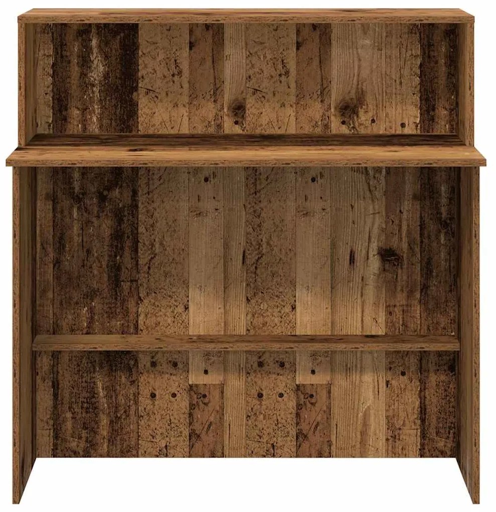 vidaXL Γραφείο υποδοχής Παλιό Ξύλο 100x50x103,5 εκ. Επεξεργασμένο Ξύλο