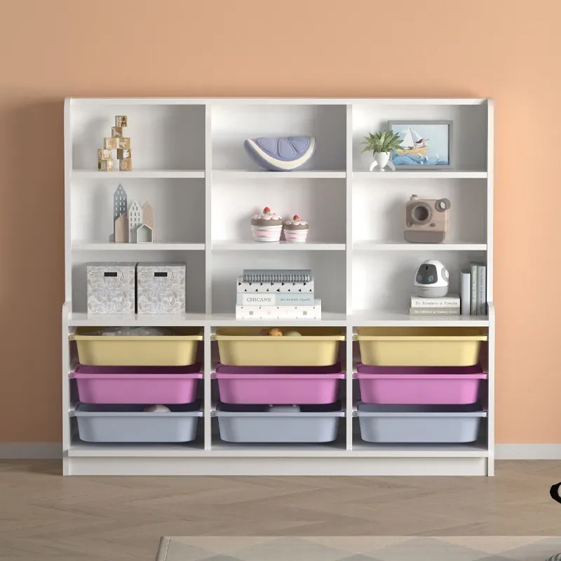 ΒΙΒΛΙΟΘΗΚΗ OBIA MEGAPAP ΜΕ 9 ΣΥΡΤΑΡΙΑ ΧΡΩΜΑ ΛΕΥΚΟ 132,6X30X115ΕΚ.