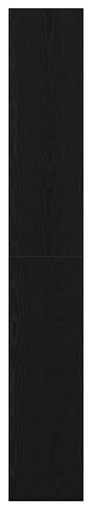 vidaXL Βιβλιοθήκη Μαύρη Οξυά 80 x 30 x 198 εκ Επεξεργασμένο ξύλο