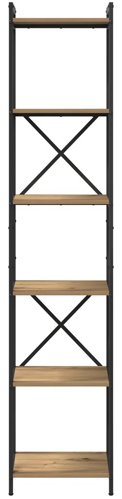 vidaXL Βιβλιοθήκη artisan δρυς 40 x 30 x 188 εκ Επεξεργασμένο ξύλο