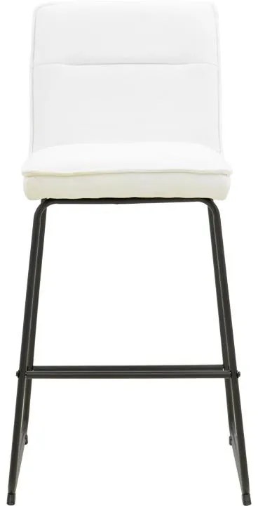 Σκαμπό μπαρ Essential ύφασμα μπεζ-πόδι μαύρο μεταλλικό 53x64.5x107εκ 4αδα 53x64.5x107 εκ.