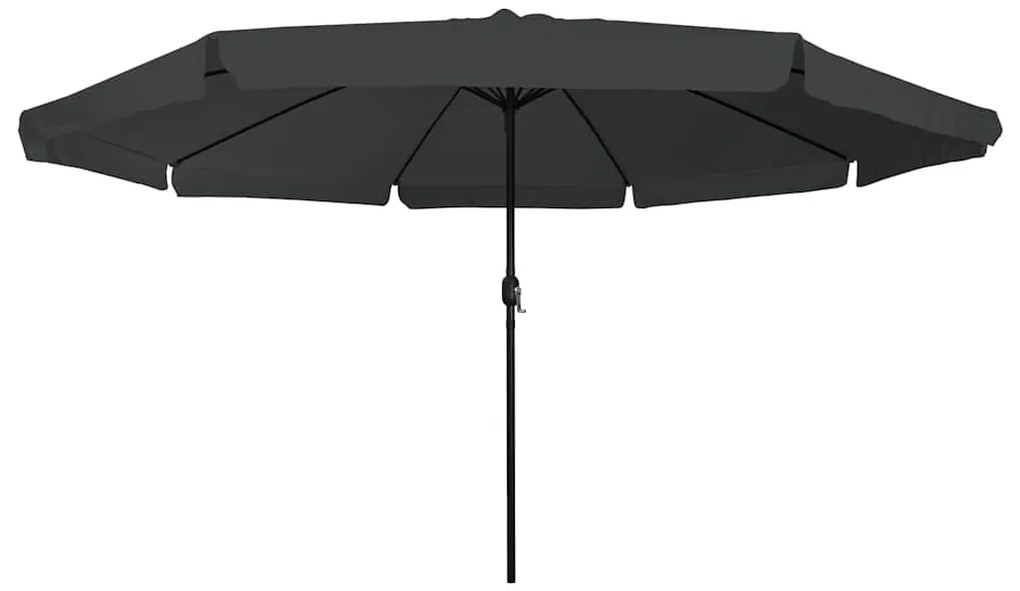 vidaXL Ομπρέλα Κήπου Ανθρακί και Μαύρο 395 x 395 x 245 εκ.
