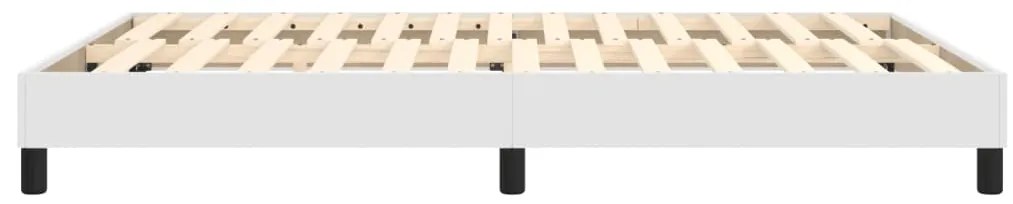 vidaXL Πλαίσιο Κρεβατιού Λευκό 140x200 εκ. από Συνθετικό Δέρμα
