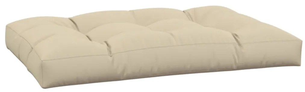 vidaXL Μαξιλάρι Παλέτας Μπεζ 120 x 80 x 12 εκ. Υφασμάτινο