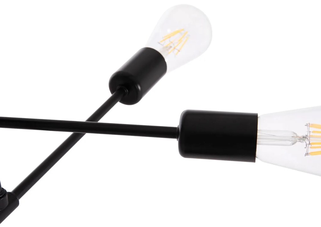 Κρεμαστό Φωτιστικό Οροφής LIGHTY C7427.11 Πολύφωτο Μέταλλο σε Μαύρο 51x51x23Υ εκ. 51x51x23 εκ.