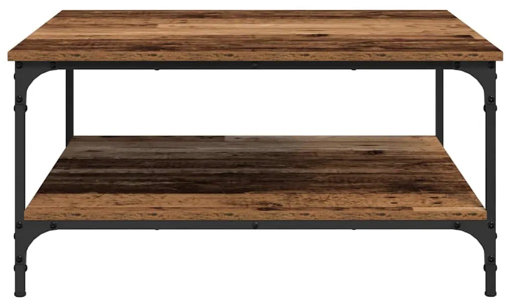 vidaXL Τραπεζάκι σαλονιού Παλαιό ξύλο 80 x 80 x 40 cm