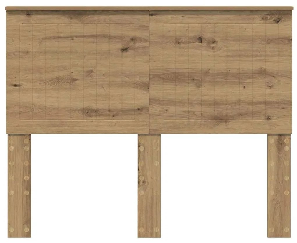vidaXL Κεφαλάρι με κεφαλάρι Artisan Oak 135 cm Επεξεργασμένο ξύλο
