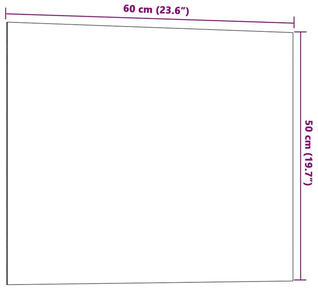 ΠΙΝΑΚΑΣ ΕΠΙΤΟΙΧΙΟΣ ΜΑΓΝΗΤΙΚΟΣ ΜΑΥΡΟΣ 60 X 50 ΕΚ. ΨΗΜΕΝΟ ΓΥΑΛΙ 4008613