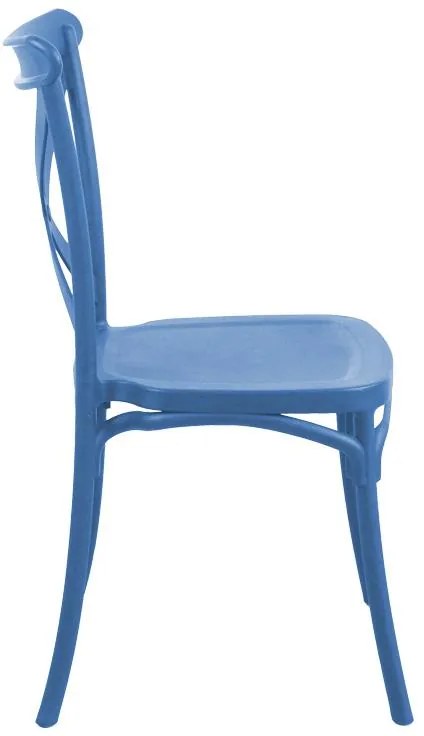 Καρέκλα Crossie pp σε απόχρωση μπλε 38x46.5x82εκ 38x46.5x82 εκ.