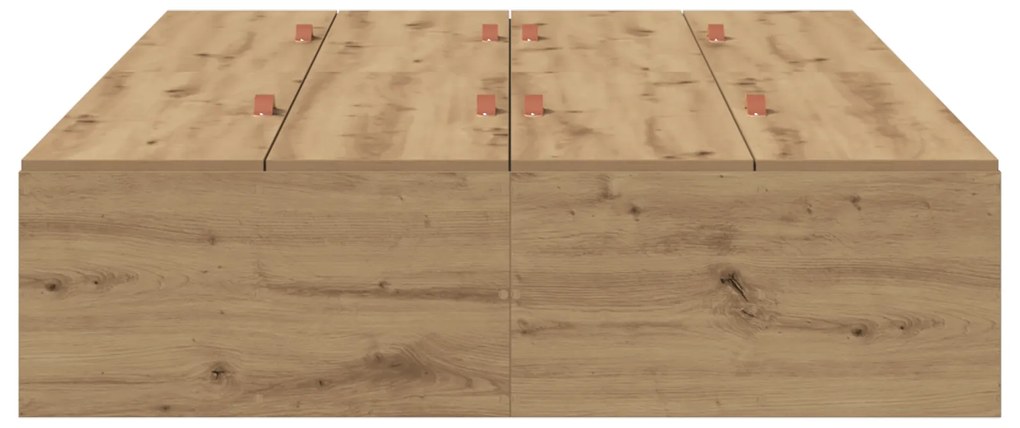 vidaXL μονάδα αποθήκευσης κρεβάτι Artisan Oak 120x190 εκ.
