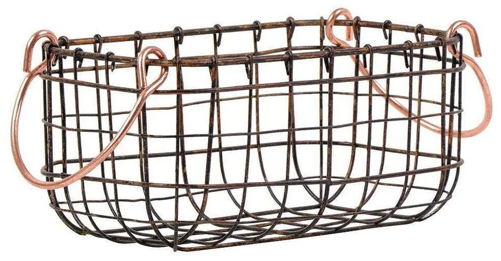 Καλάθι Σερβιρίσματος Μεταλλικό TAK122 30x20x14cm Bronze Espiel Metal