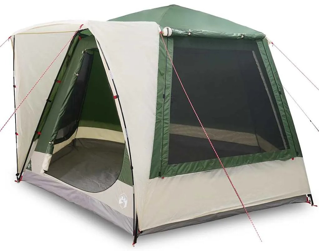 vidaXL Σκηνή Camping Πράσινο 420 x 420 x 227 εκ Πολυεστέρας