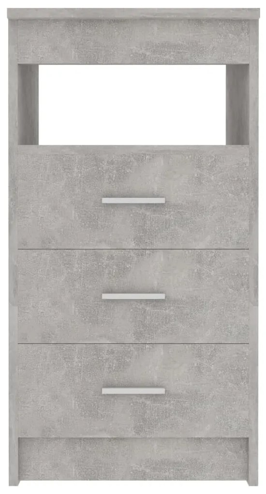 vidaXL Συρταριέρα Γκρι Σκυροδέματος 40x50x76 εκ. Επεξεργασμένο Ξύλο