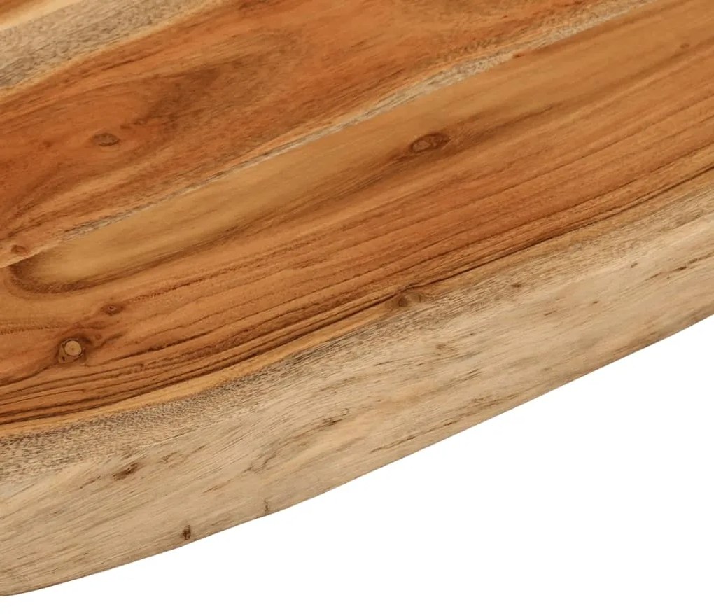 vidaXL Πάγκος Μπάνιου Ορθογώνιος 70x60x2,5 εκ. από Μασίφ Ξύλο Ακακίας