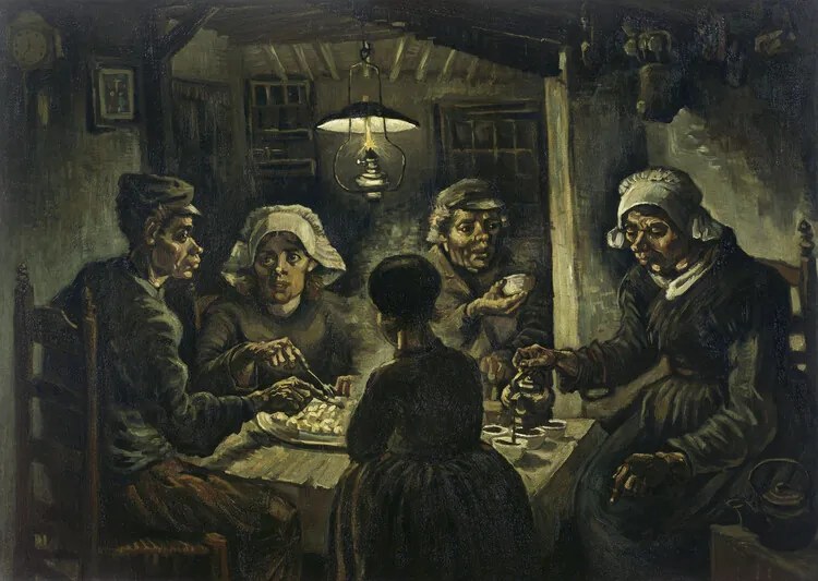 Αναπαραγωγή The Potato Eaters, 1885, Vincent van Gogh