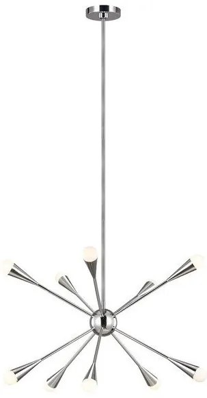 Πολυέλαιος Κρεμαστό Φωτιστικό LED 10xG9 3W IP20 3000K Jax Elstead Lighting FE-JAX10-PN Νίκελ Ματ