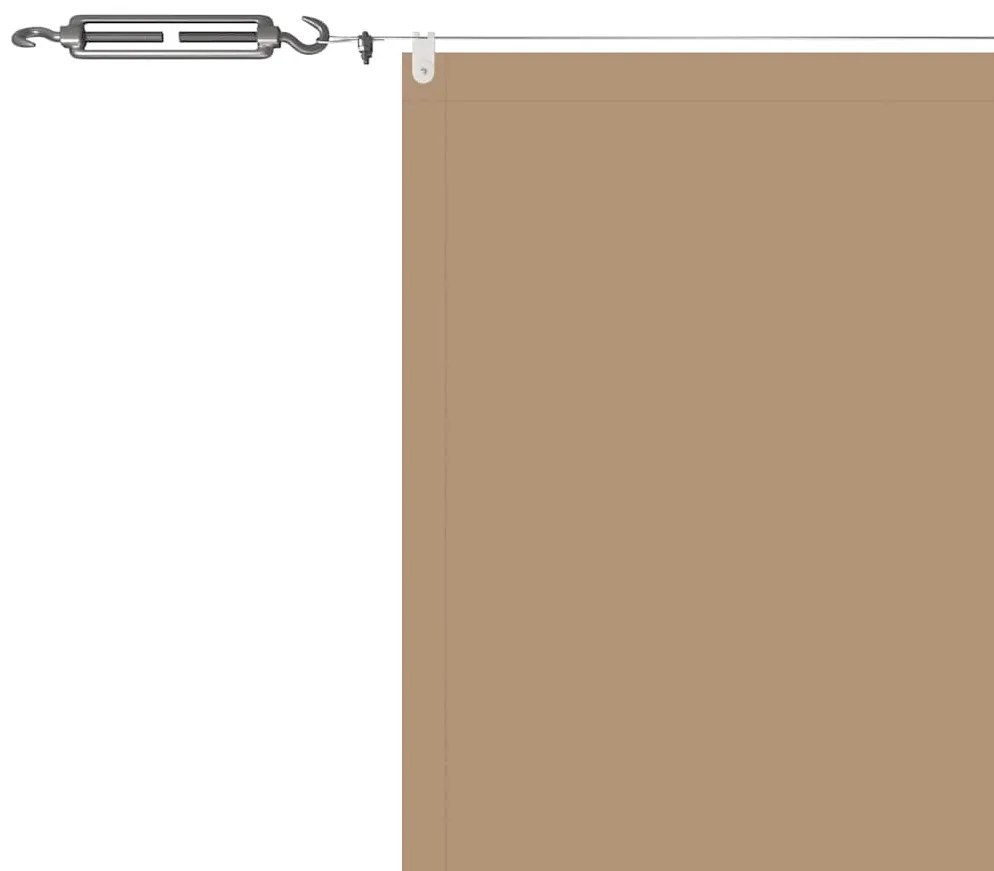 vidaXL Τέντα Κάθετη Taupe 180 x 1000 εκ. από Ύφασμα Oxford