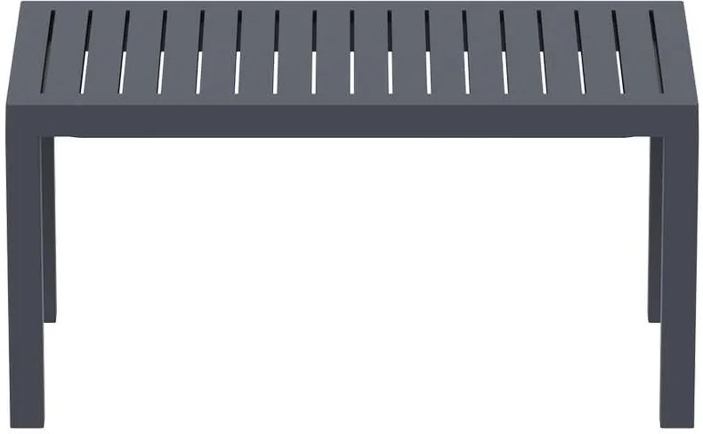 Τραπέζι πολυπροπυλένιου Ocean 90x45 Dark Grey