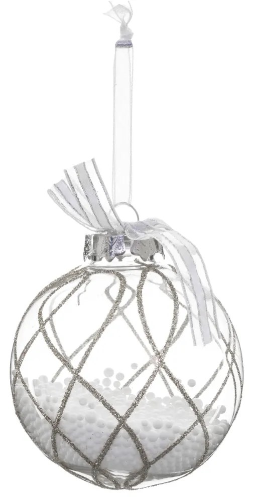 Στολίδι Χριστουγεννιάτικο (Φ8) A-S Silver Spquares 166000