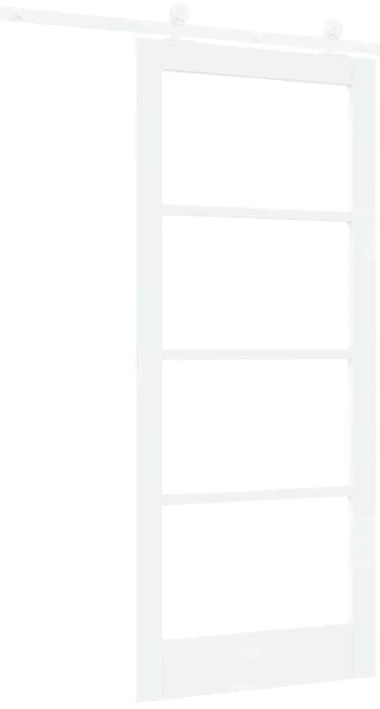 vidaXL Συρόμενη Πόρτα ORKDAL Λευκό 86 x 198.5 cm Ξύλο και μέταλλο