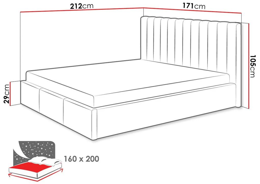 Κρεβάτι Beloit 108, Διπλό, Πράσινο, Ταπισερί, Τάβλες για Κρεβάτι, 171x212x105cm, 69 kg, Ξύλο: Πεύκο | Epipla1.gr
