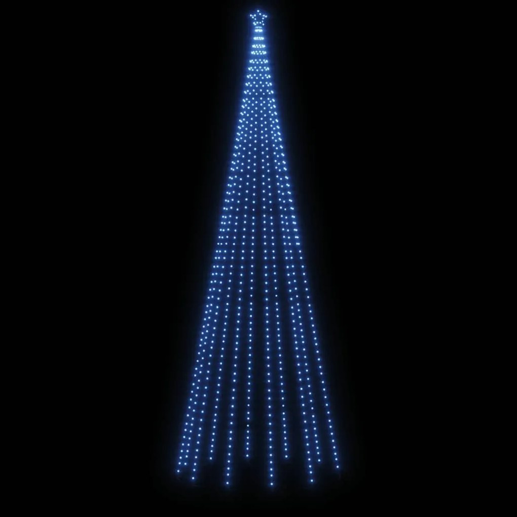 vidaXL Χριστουγεννιάτικο Δέντρο Κώνος 732 LED Μπλε 160 x 500 εκ.