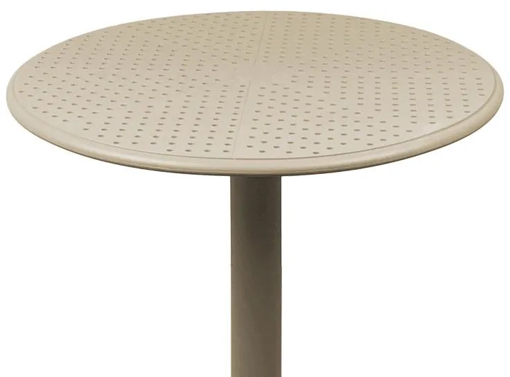 Τραπέζι Merkon pp σε cappucino απόχρωση Φ60x75εκ 60x60x75 εκ.