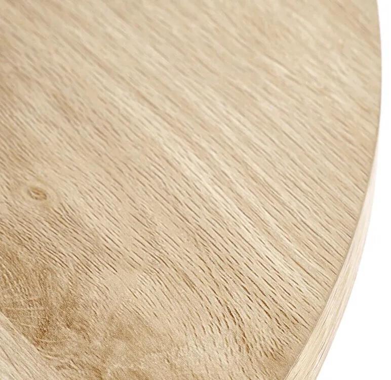 Τραπεζάκι σαλονιού Houston 1500, Ανοιχτό χρώμα ξύλου, 57cm, 17 kg, Ινοσανίδες μέσης πυκνότητας, Στρόγγυλος | Epipla1.gr