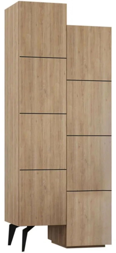 Στήλη Μπάνιου Stair 0214351 62,2x37,4x156cm Natural Μελαμίνη