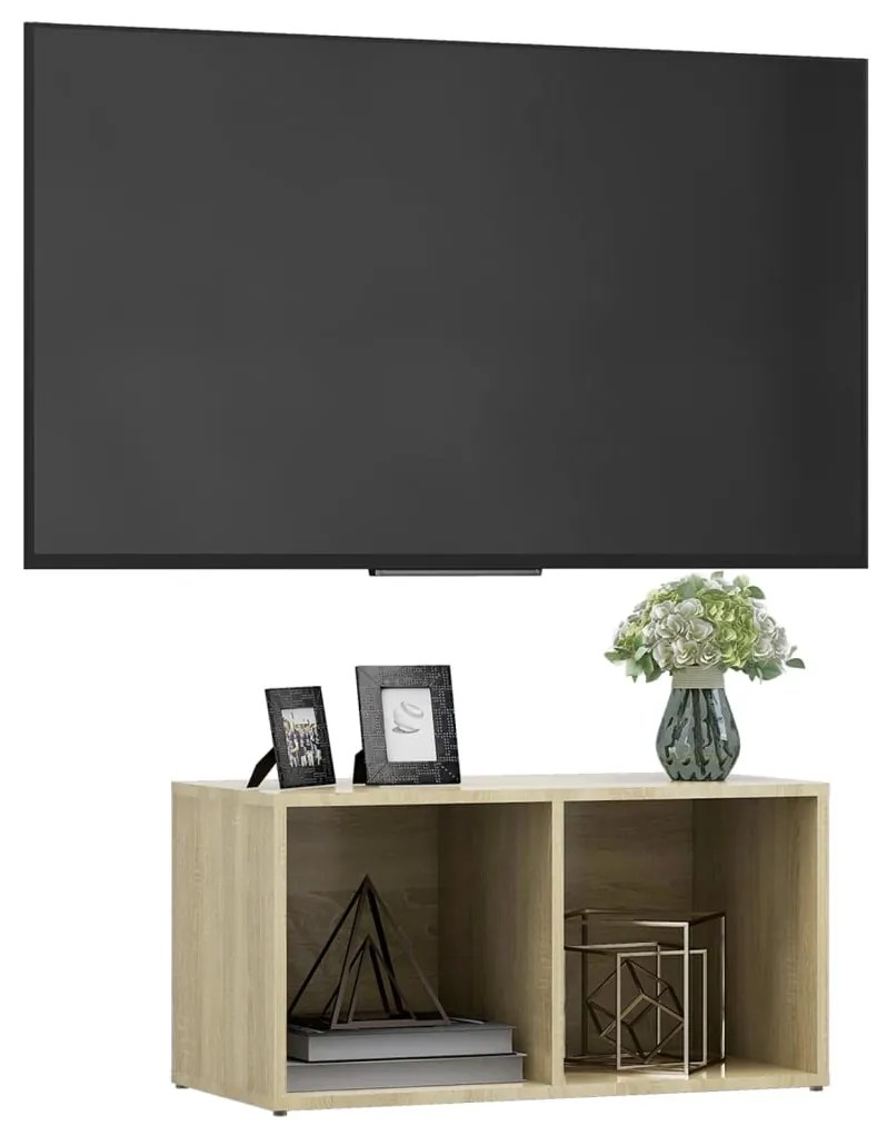 Έπιπλο Τηλεόρασης Sonoma Δρυς 72x35x36,5 εκ. από Επεξ. Ξύλο 805528