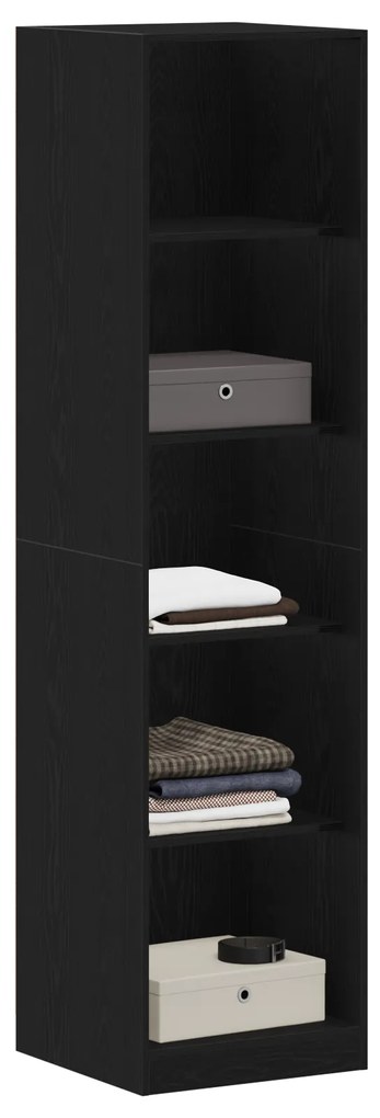 vidaXL Ντουλάπα  Μαύρης Δρυς 50x50x200 εκ σε Επεξεργασμένο Ξύλο