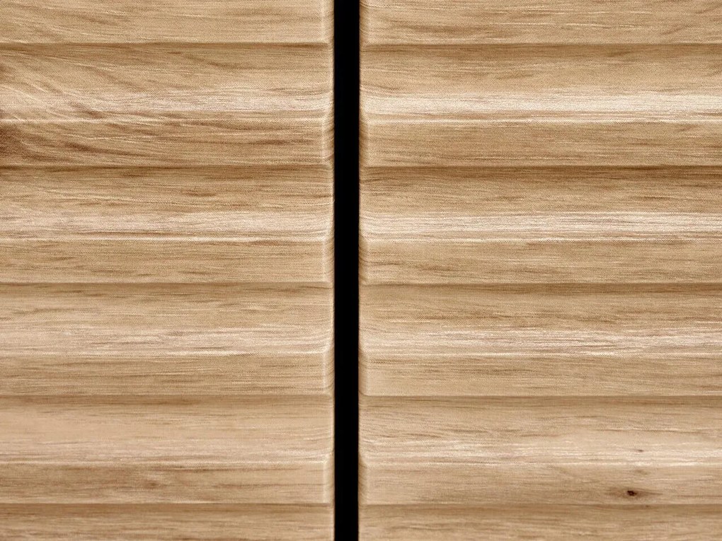 Σιφονιέρα Houston K103, Μαύρο, Artisan βελανιδιά, Με συρτάρια και ντουλάπια, Αριθμός συρταριών: 3, 86x160x40cm, 49 kg | Epipla1.gr