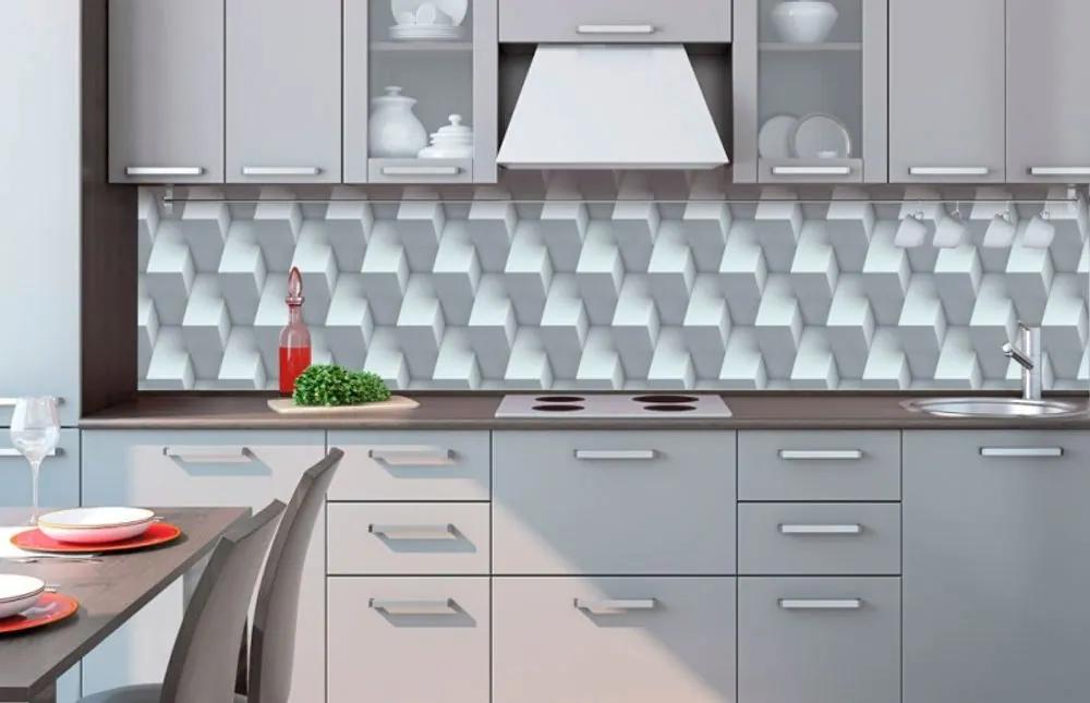 Αυτοκόλλητη φωτοταπετσαρία για πλακάκια κύβου κουζίνας - 350x60