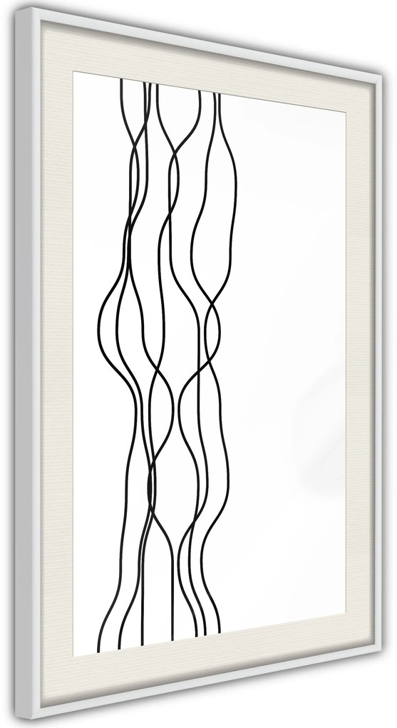 Αφίσα - Wavy Lines - 20x30 - Χρυσό - Χωρίς πασπαρτού