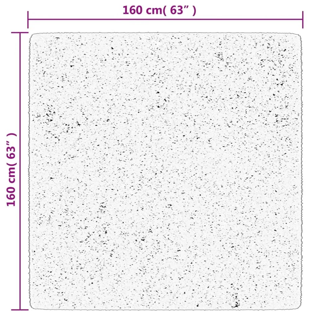 ΧΑΛΙ OVIEDO ΜΕ ΚΟΝΤΟ ΠΕΛΟΣ ΜΑΥΡΟ 160 X 160 ΕΚ. 375558