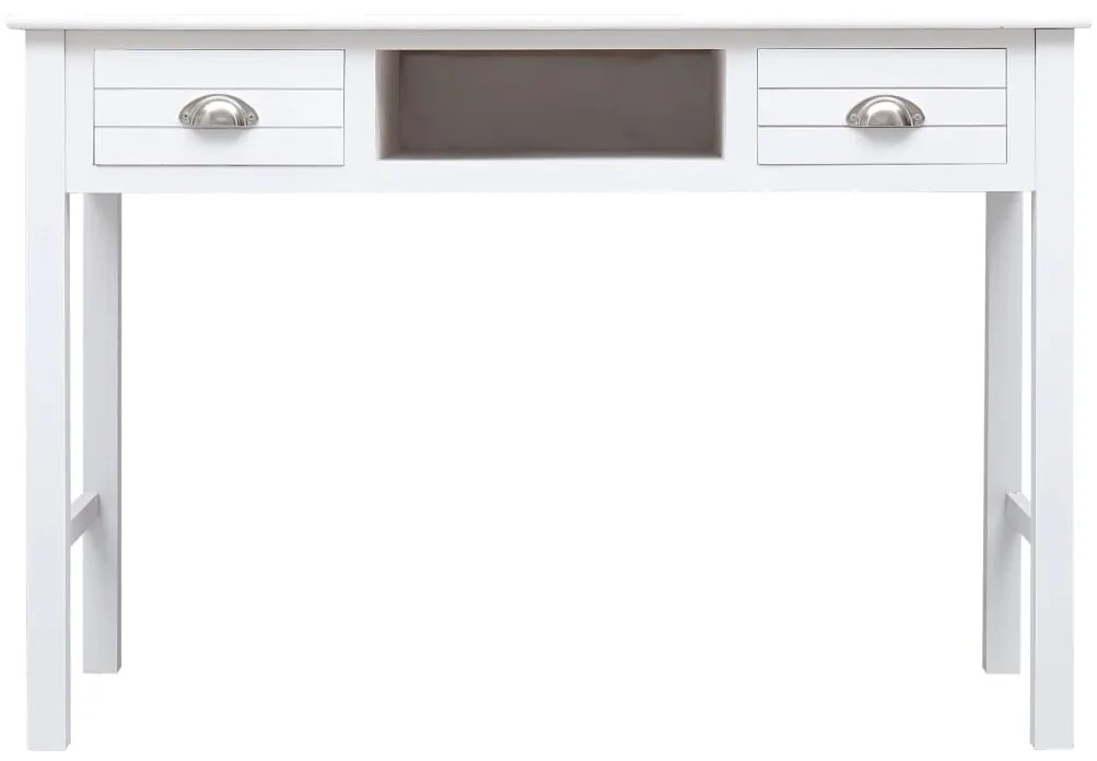 vidaXL Γραφείο Λευκό 110 x 45 x 76 εκ. Ξύλινο