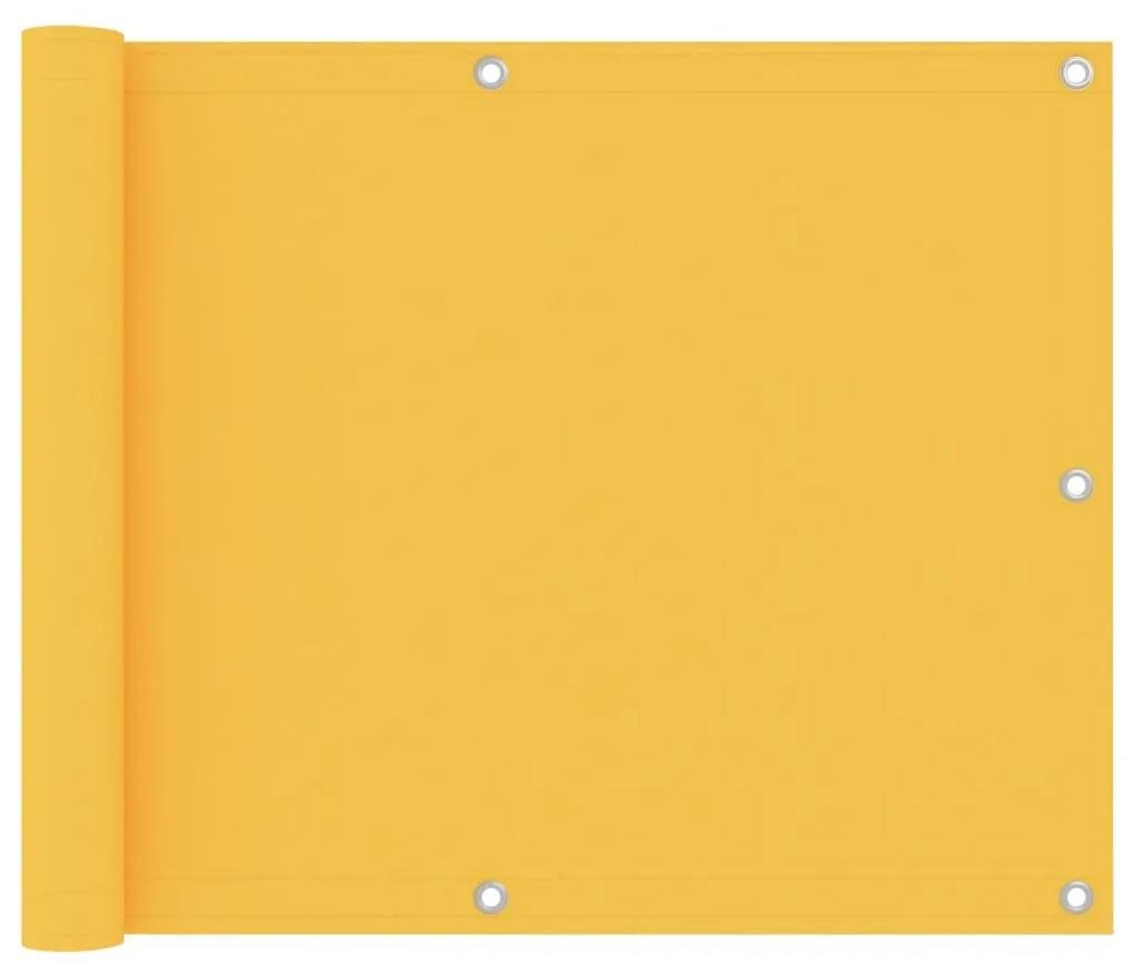 Διαχωριστικό Βεράντας Κίτρινο 75 x 500 εκ. Ύφασμα Oxford - Κίτρινο