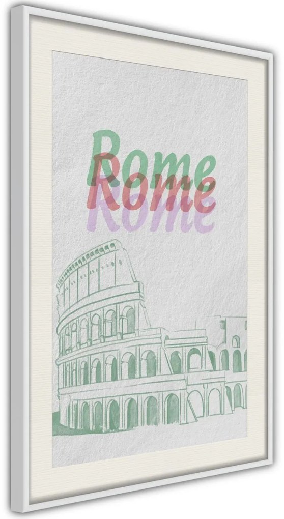 Αφίσα - Pastel Rome - 20x30 - Χρυσό - Χωρίς πασπαρτού