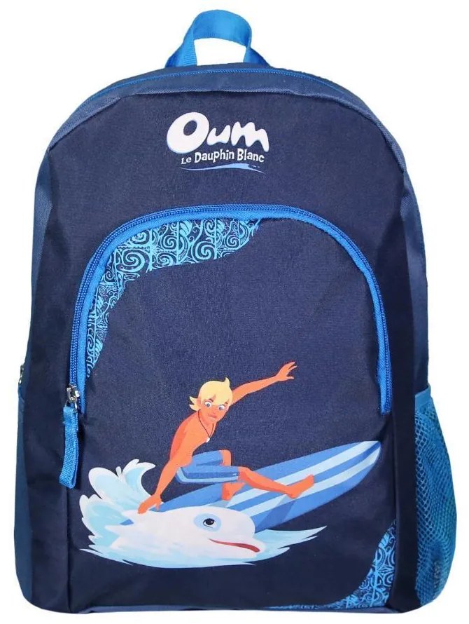 Bagtrotter τσάντα πλάτης νηπίου &quot;Oum Le Dauphin Blue&quot; με 2 θήκες Υ31x24x8εκ.  τμχ.