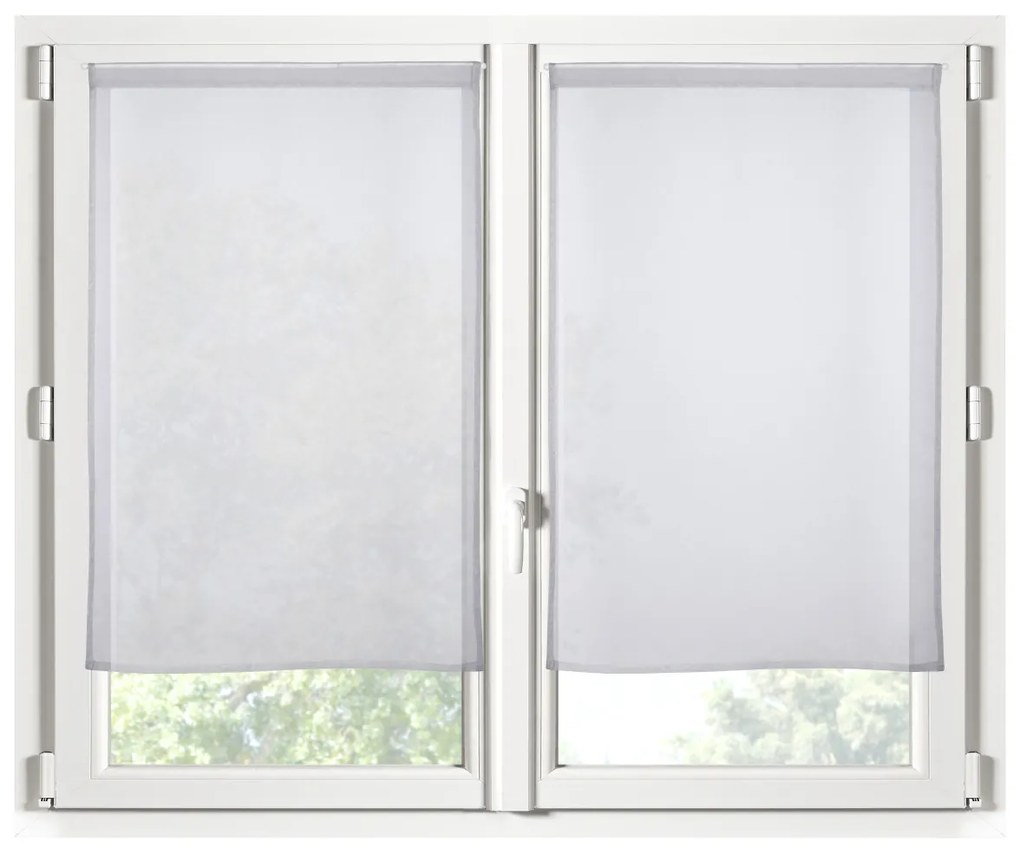 Σετ Κουρτίνες Παραθύρου (60x120) Με Τούνελ S-F Monna Gris RA2B961005