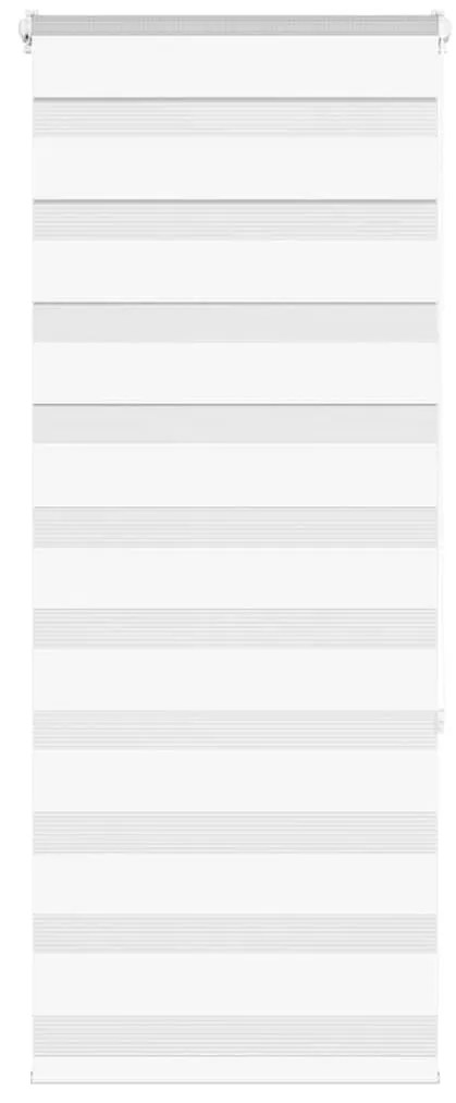 vidaXL Ζέβρα τυφλή Λευκό Πλάτος υφάσματος 60,9 εκ. Πολυεστέρας