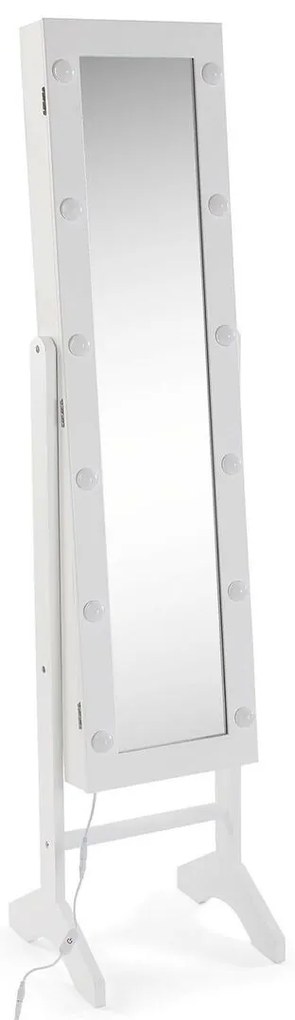 Τοίχο καθρέφτη Versa Λευκό Καθρέφτης Ξύλο MDF 35 x 153 x 35,2 cm Κόσμημα Ποδιού