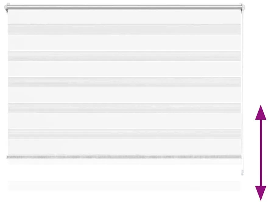 vidaXL Ρόλερ Zebra Λευκό 120 x 175cm