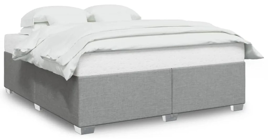 Σκελετός Κρεβατιού Χωρίς Στρώμα Αν. Γκρι 180x200 εκ.Υφασμάτινο