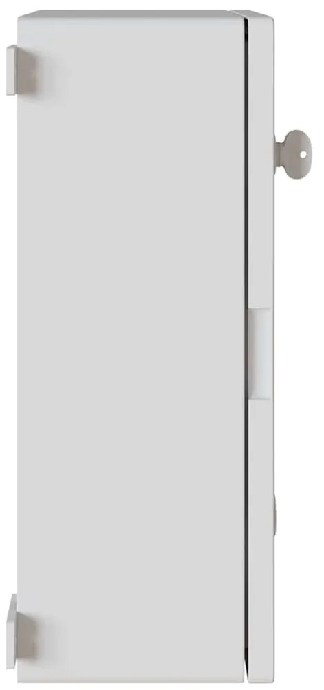 vidaXL Ντουλάπι Ελέγχου Γκρι 35 x 19.5 x 50 εκ. ΑΒΣ Πλαστικό