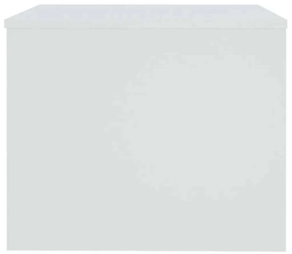 Τραπεζάκι Σαλονιού Λευκό 80 x 50 x 40 εκ. Επεξεργασμένο Ξύλο - Λευκό