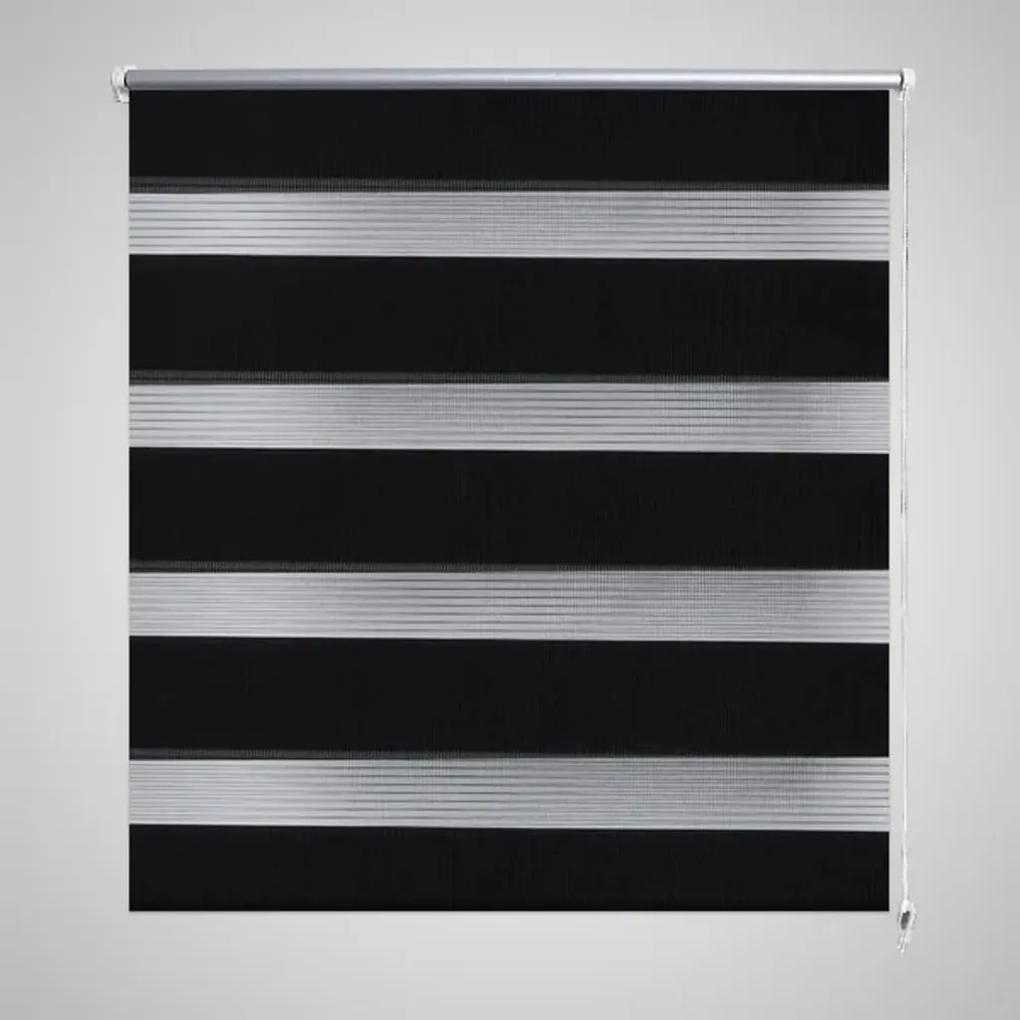 vidaXL Σύστημα Σκίασης Ρόλερ Zebra Μαύρο 80 x 175 εκ.