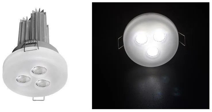 Χωνευτό Σποτ Φωτιστικό Οροφής 3x3W LED 90° Lumen-21-71339000-Ασημί 21-71339000