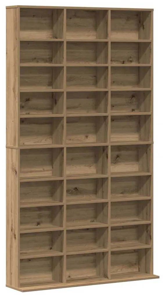vidaXL Ντουλάπι CD artisan δρυς 101 x 23 x 177.5 εκ Επεξεργασμένο ξύλο